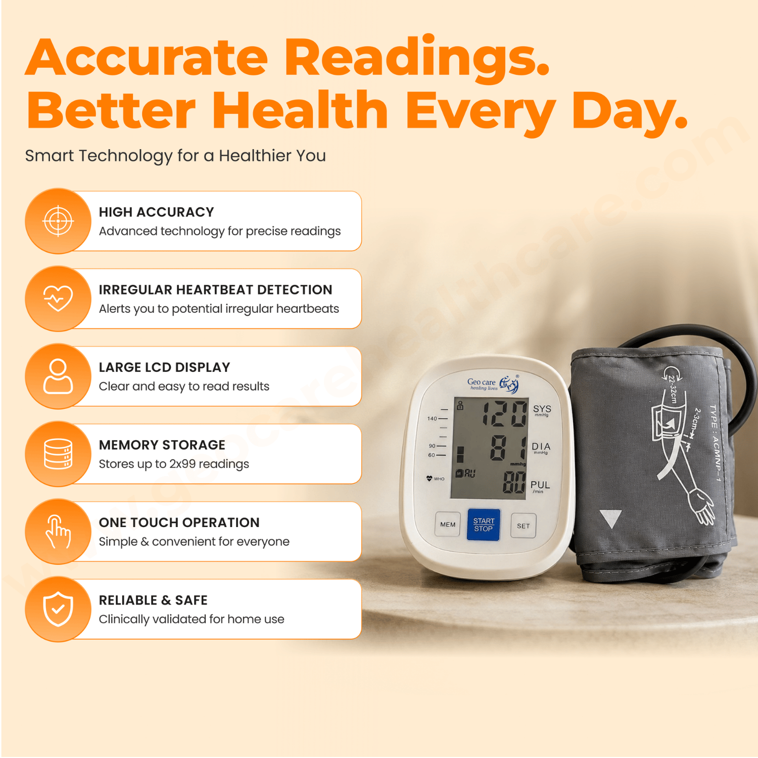 Geocare Blood Pressure Monitor - Image 2