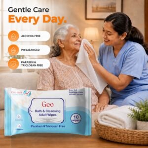 Geocare Adult Bed Bath Wipes