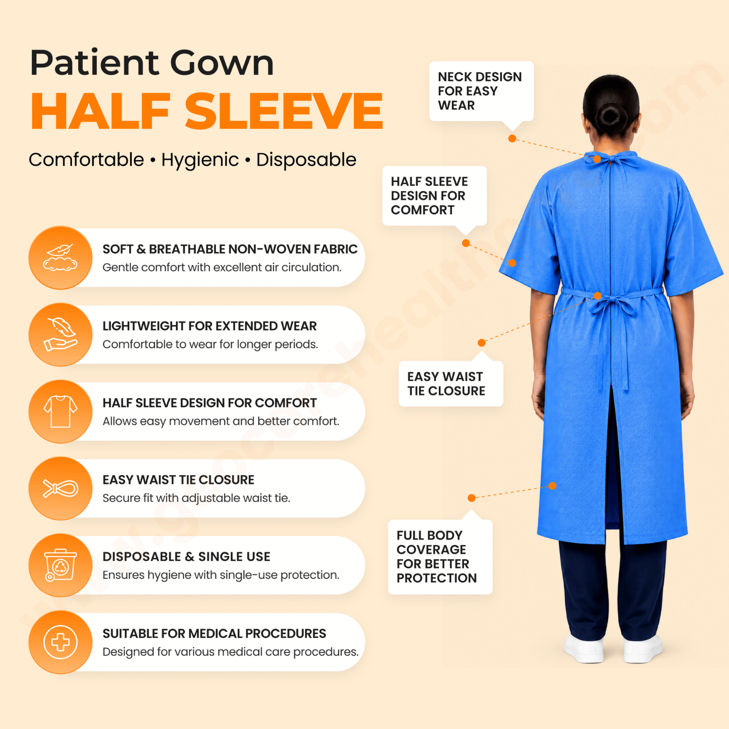Patient Gown - Image 3