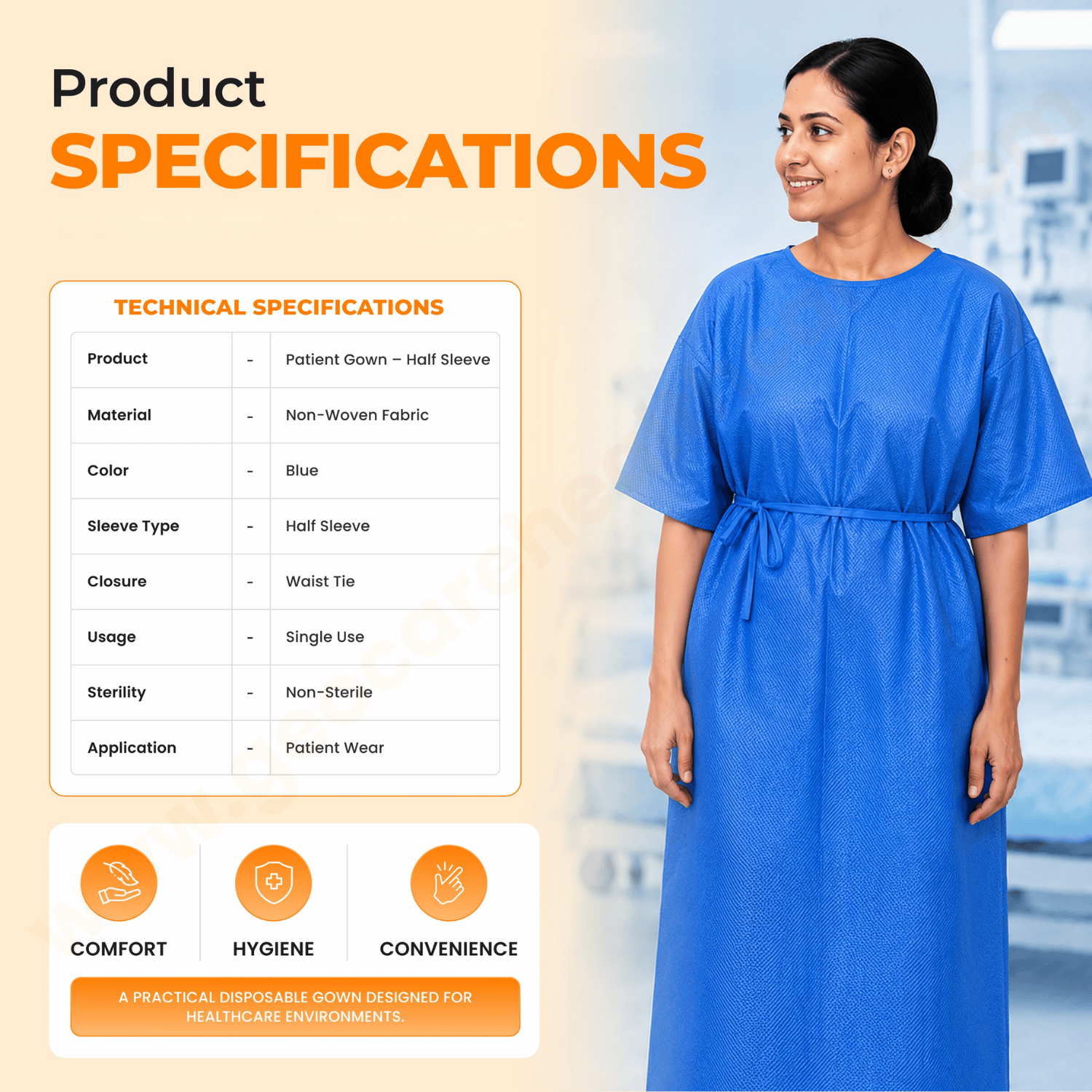 Patient Gown - Image 5