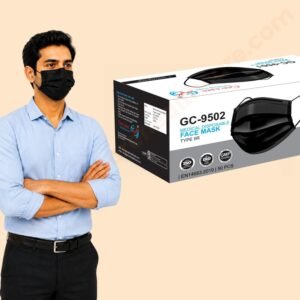 Geocare Face Mask - 3 Ply Black