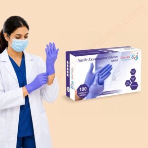 Geocare Nitrile Examination Gloves (Blue)