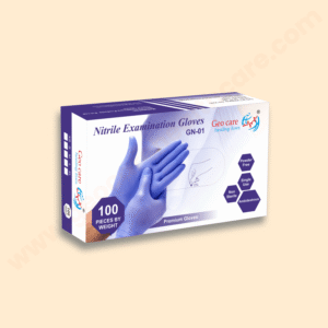 Geocare Nitrile Examination Gloves (Blue)